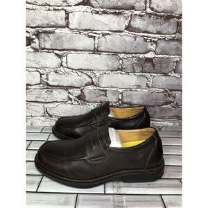 Gravity Defyer Ludvig Brown Leather Slip On Loafers Shoes Men’s Sz 8M US/41EU